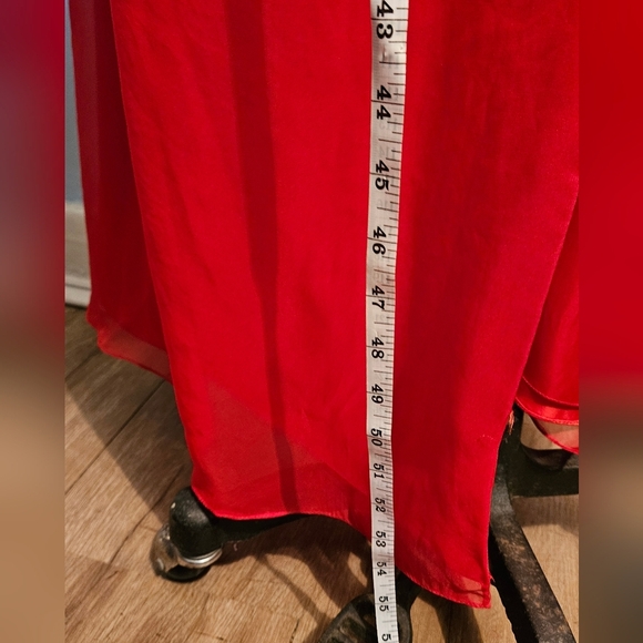 Source Unknown Strapless Red Gown - Picture 5 of 8